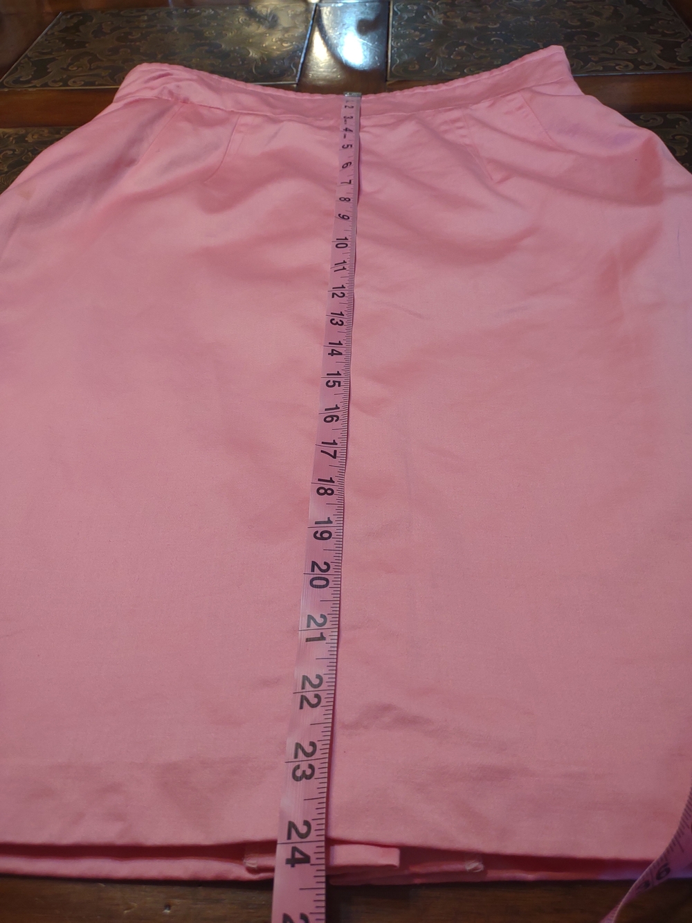 Escada Vintage Soft Pink High-Waist Pencil Skirt - Picture 10 of 12